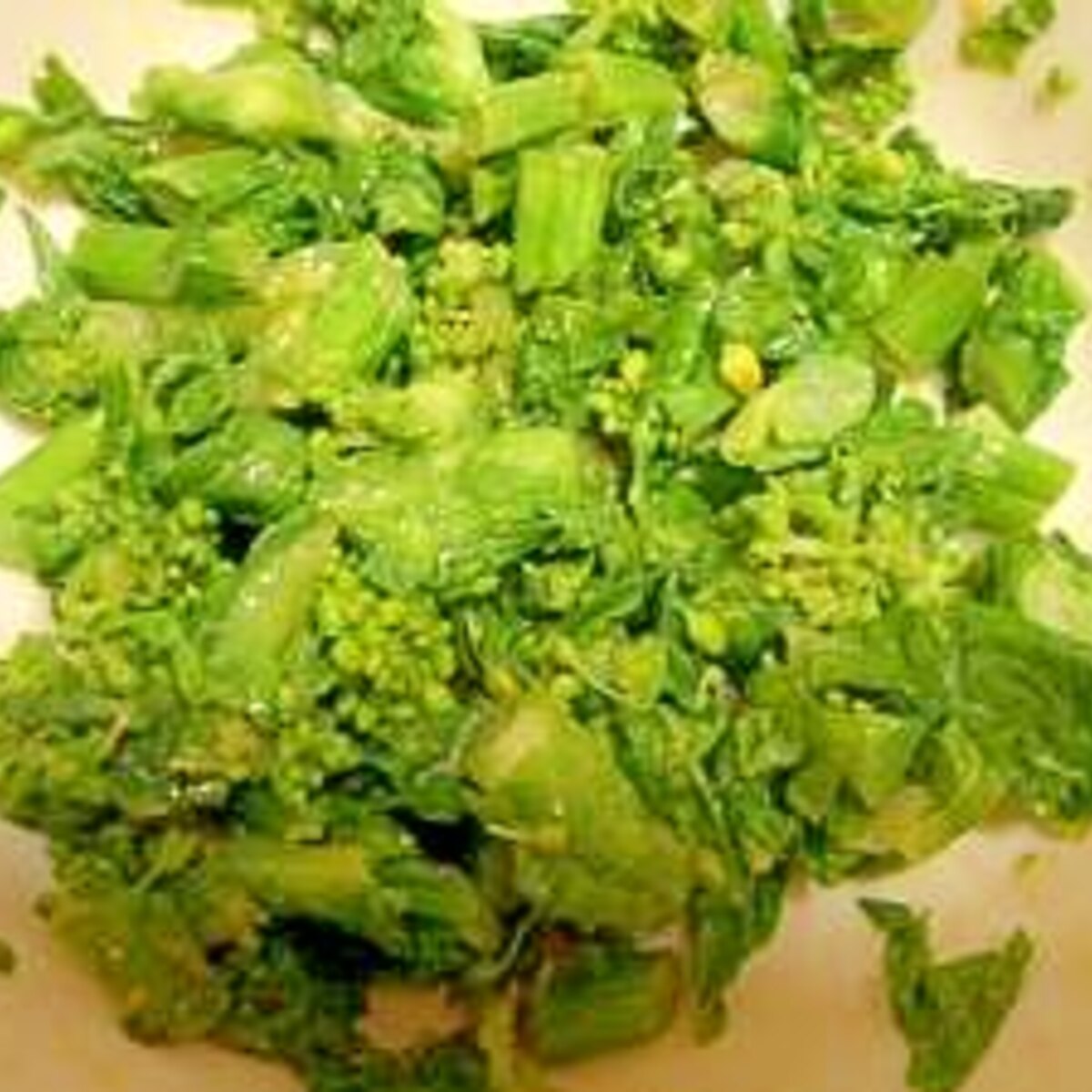 白菜の花で からし和え